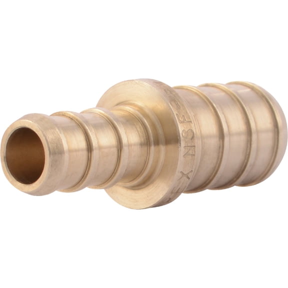 SharkBite Brass PEX Reducing Coupling - Plumbing Fitting Reducer - 3/8" x 1/2"