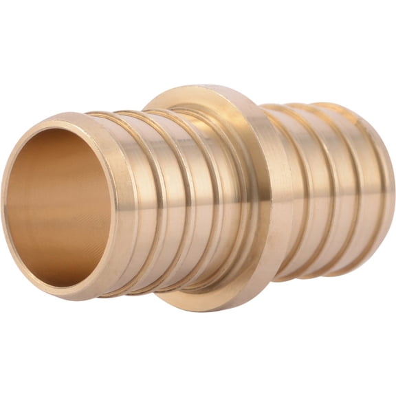 SharkBite Brass Pex Barb Coupling - 1-Inch x 1-Inch