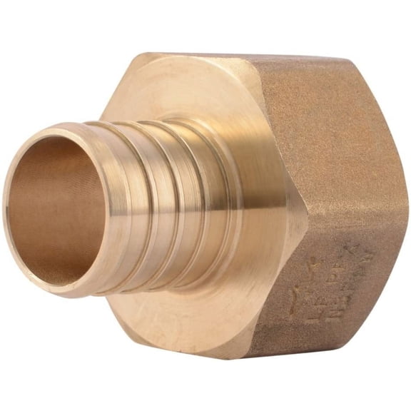 SharkBite UC094LFA 1SB X 1FNPT PEX Adapter, 1" x 1", Brass
