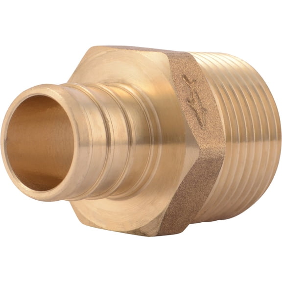 SharkBite UC134LFA 3/4-Inch by 3/4-Inch MNPT PEX Barb Adapter Retail Packaging by SharkBite