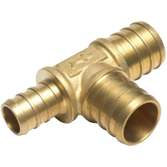 SharkBite UC444LFA 3/4-Inch by 1/2-Inch by 3/4-Inch PEX Barb Reducing Tee Retail Packaging