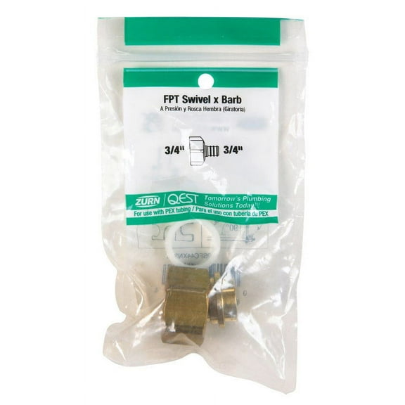 SharkBite UC530LFA Hose to Pipe Adapter, 3/4 in, PEX Barb x FNPT, DZR Brass, 200 psi Pressure