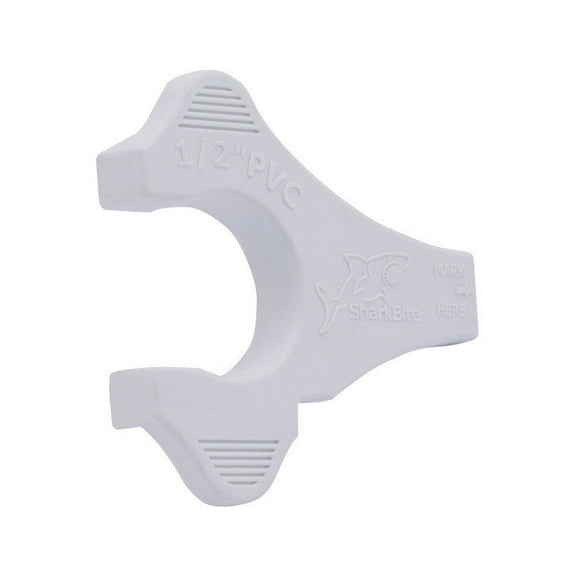 SharkBite UIP710A Gauge and Disconnect Clip 1/2 in PVC White 12 Bag