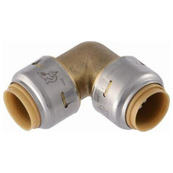 SharkBite UR248A Push-Fit Pipe Elbow, Lead Free, 1/2 x 1/2 In. - Quantity 24