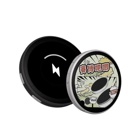 SharkTRUE 1.7-Inch Bluetooth Digital Badge Pin with HD Touchscreen - Custom Anime & Sports Photos/Videos via App