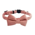 thumbnail image 1 of SharkTRUE 1 Adjustable Velvet Cat & Small Dog Collar with Suede Bow & Bell 18-3 Nic, 1 of 9