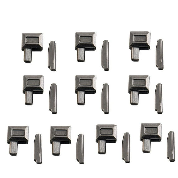 SharkTRUE 10 Pcs Metal Zipper Insertion Pin Universal Zipper Repair Kit Replacement Coat/ Zip Slider Replacement Zip Fix, Ail Pin Repair, ZipperSocket for Metal ZipperRepair ZipSewing DIY