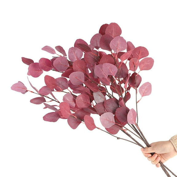 SharkTRUE 1PC Artificial Eucalyptus Stems Fake Eucalyptus Leaves Fake Plant Decoration for Home Colorful Z8I1 Flo Decor Wedding Eucalyptus