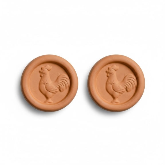SharkTRUE 2-Pack Terracotta Brown Sugar Saver Discs - Natural Clay Moisture Keeper for Pantry Storage