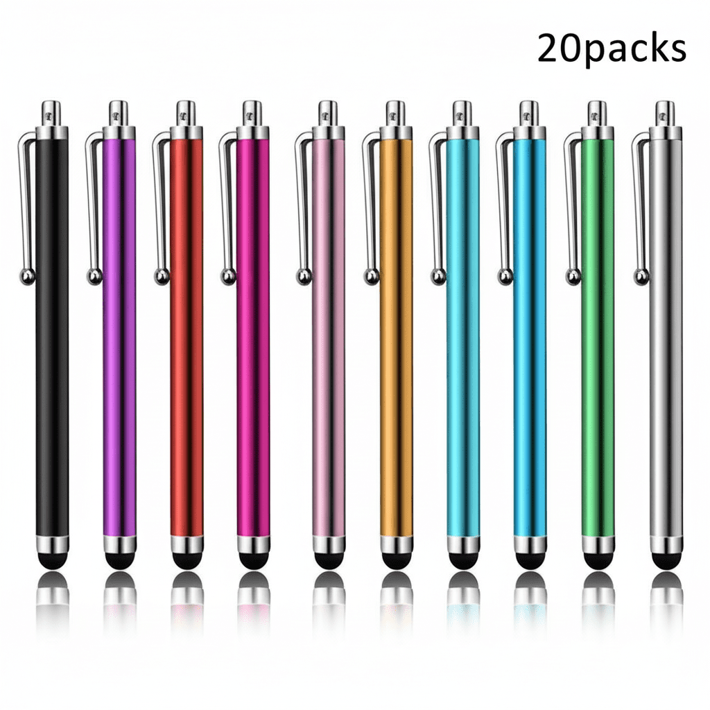SharkTRUE 20-Pack Universal Stylus Pens for All Touch Screens ...