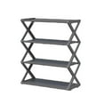thumbnail image 1 of SharkTRUE 4-Tier Stackable Shoe Rack, Shoe Storage Organiser, Quick Assembly Footware Storage Shoe Shelf Storage Shoe Stand Organizer for Closet Entryway Hallway Home Dorm, 1 of 9