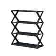 thumbnail image 1 of SharkTRUE 4-Tier Stackable Shoe Rack, Shoe Storage Organiser, Quick Assembly Footware Storage Shoe Shelf Storage Shoe Stand Organizer for Closet Entryway Hallway Home Dorm, 1 of 9