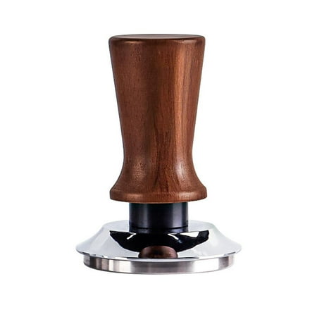 SharkTRUE 53mm Espresso Hand Tamper, Calibrated Spring Loaded Coffee Tamper with Stainless Steel Ripple Base, Self Leveling Espresso Hand Tampers, Espresso Accessories