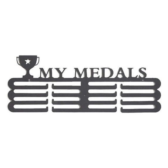 SharkTRUE 6Type Awards Display Shelf Medal Rack Metal Decor Medal Iron Mounted Office Medal Wall Race Q6B9 Hangers Frame Games