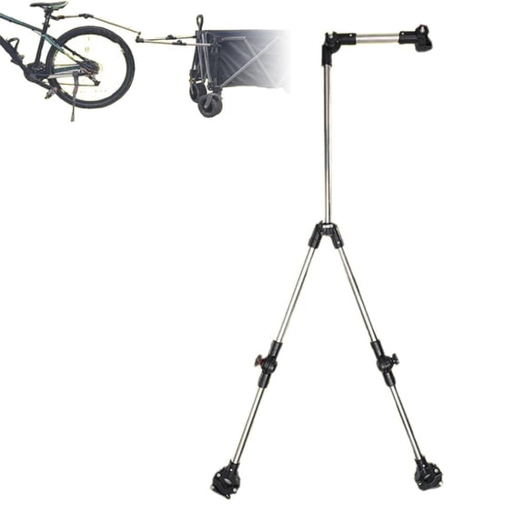 SharkTRUE Aluminum Bike Trailer Hitch Folding Trailer Connector Tow Bar For Camping Cart Rod Connecting Portable Accessories