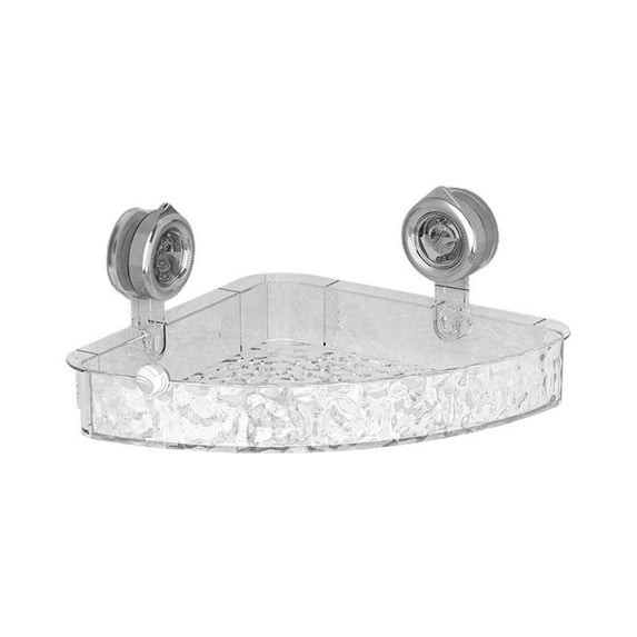 SharkTRUE Bathroom Suction Cup Rack - Wall-Mounted Storage Basket,Towels & Tissues Organizer No-Drill Installation, Waterproof Material Stylish Minimalist Design, Space-Saving Bathroom Accessory