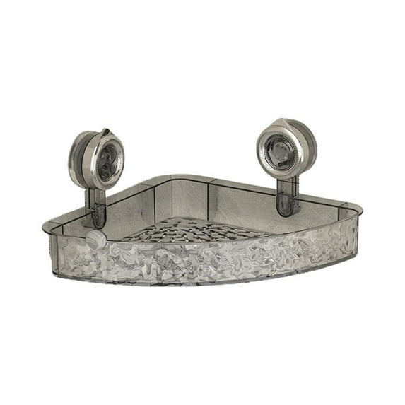 SharkTRUE Bathroom Suction Cup Rack - Wall-Mounted Storage Basket,Towels & Tissues Organizer No-Drill Installation, Waterproof Material Stylish Minimalist Design, Space-Saving Bathroom Accessory