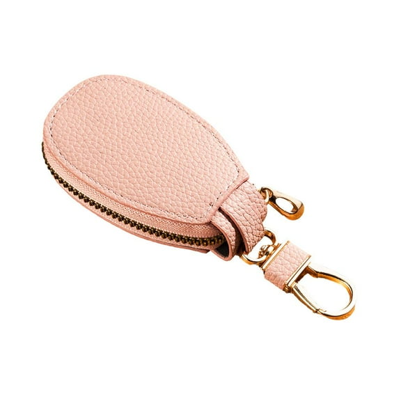 SharkTRUE Bduttlefish Mini Leather Car Key Case,Vintage Car Key Chain Wallet Zipper Bag,Leather Car Wallet Bag Keychain Case Key wit