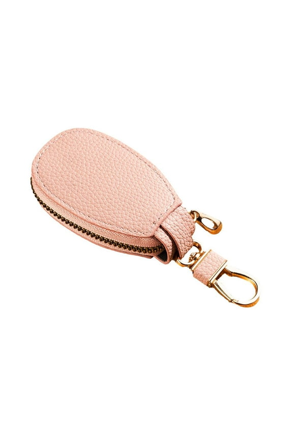 Bduttlefish Mini Leather Car Key Case,Vintage Car Key Chain Wallet Zipper Bag,Leather Car Wallet Bag Keychain Case Key wit