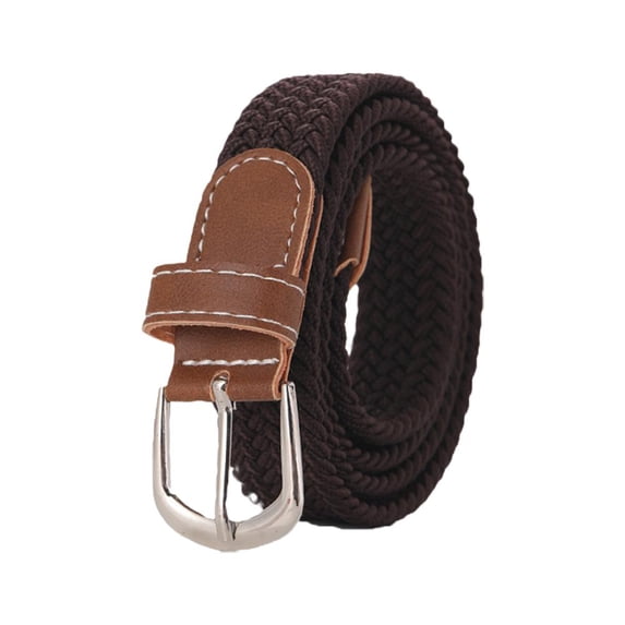 SharkTRUE Braided Stretch Belt for Men and Women, Hole-Free Adjustable Design, Sailcloth Material, 100cm x 2.5cm