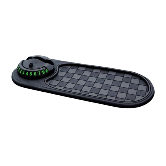SharkTRUE Car Phone Holder,Multifunctional Vehicle Mounted Anti Slip Mat Car Antislip Dashboard Mat,withRotatable Phone Holder,Rotatable Anti Skid Car Dashboard Pad with Temporary Parking Number