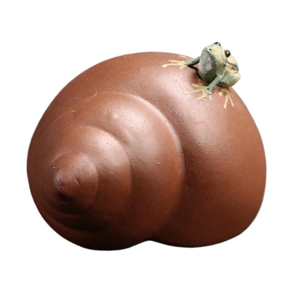 SharkTRUE Ceramic Frog Snail Tea Pet, Tea Pet Frog that Can Spray Water, Used for Teas Table Desk Tearoom