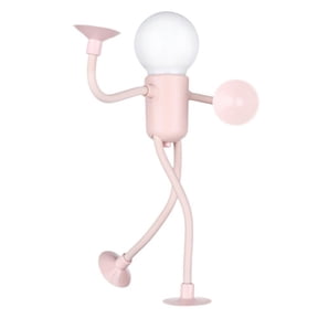 SharkTRUE Changeable Shape Funny Sportsman Night Light,New Cute Light Bulb Man Mini Night Light,DIY Shape Night Lights,Suction Cup Bendable Desk Lamp Decompression Ornaments for Bedroom Bathroom