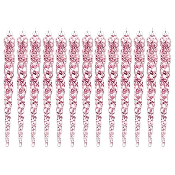 SharkTRUE Christmas Icicle Snowflake Ornaments Tree Decoration,2025 New Hanging Christmas Acrylic Snowflake Acrylic Icicles Ornaments for Homes Festival Enhancers