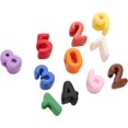 SharkTRUE Chunky Letter and Number Beads for Keychains, Large Hole ...