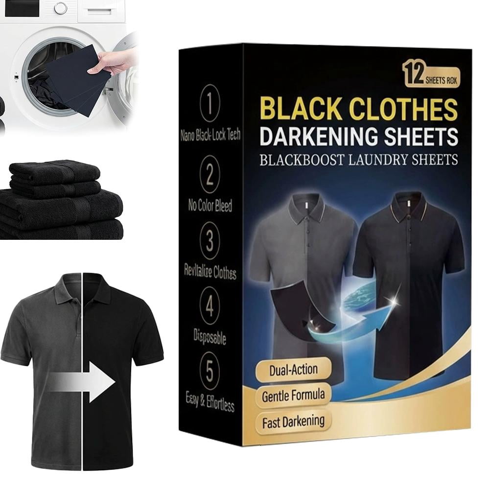 SharkTRUE Color Restore Tablets, Black Fabric Dye for Clothing, Washing ...