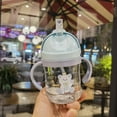 thumbnail image 1 of SharkTRUE Cute Cartoon Kids Anti-Choking Handle Sippy Cup with Leak-Proof Design, 250ml Capacity, PC and PP Material, 1 of 10