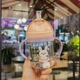 thumbnail image 1 of SharkTRUE Cute Cartoon Kids Anti-Choking Handle Sippy Cup with Leak-Proof Design, 250ml Capacity, PC and PP Material, 1 of 10