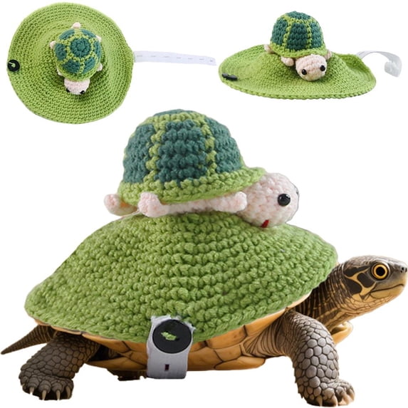 SharkTRUE Cute Handmade Turtle Sweater Warm Knitted Pet Tortoise Clothes Decorative Knitted Supplies Costume Cosplay Pet Turtle Clothing