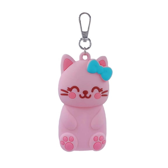 SharkTRUE Cute Silicone Lipstick Holder Keychain, Lip Balm Storage Pouch, Portable Lip Gloss Organizer for Keys Bags