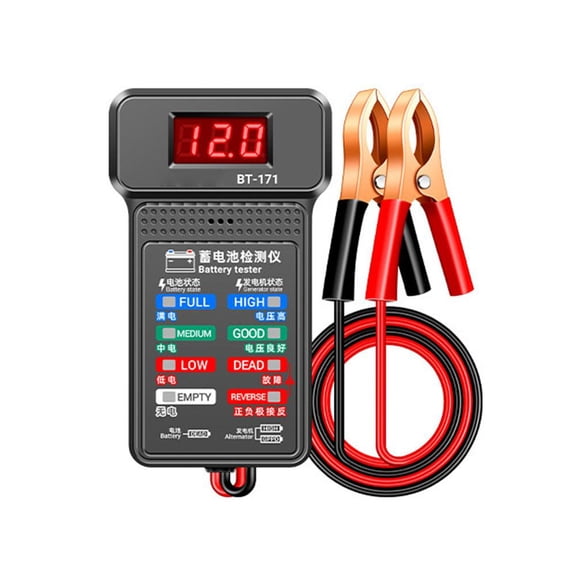 SharkTRUE Digital Car Battery Tester Automotive Cranking Charging Test Analyze NEW
