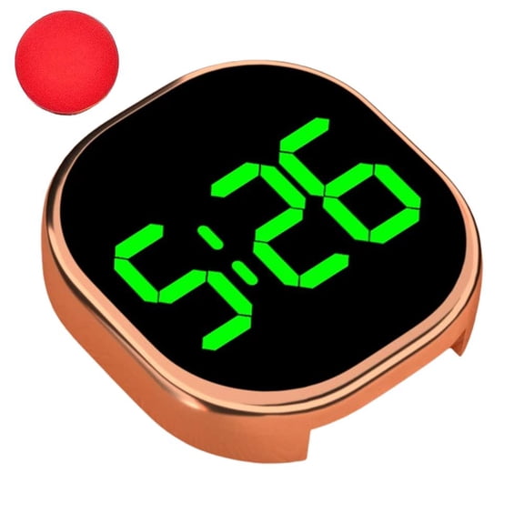 SharkTRUE Digital Car Clock, Stickon Dashboard Time Display, Portable Automotive Digital Watch for Vehicle Interior, Battery Operated LED Clock, Universal for Cars Trucks Boats RVs