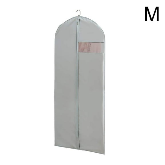 SharkTRUE Dress Garment Bags For Hanging Clothes Dress Bags For Gowns Long, Foldable Long For Closet Storage With Garment Window Clear Bag