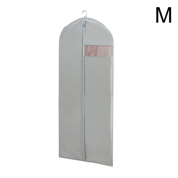SharkTRUE Dress Garment Bags For Hanging Clothes Dress Bags For Gowns Long, Foldable Long For Closet Storage With Garment Window Clear Bag