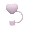thumbnail image 1 of SharkTRUE Dustproof Cute Heart-Shaped Straw Head Reusable Dustproof Straw Valentines Tool Gifts Day J7D5 9-10mm Party Straw Sealing, 1 of 9