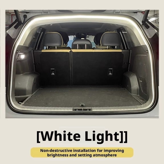 SharkTRUE Dynamic Flowing Car Trunk Light Strip, Flexible Universal Trunk Led Light Strip, Waterproof Hood Dynamic Atmosphere Lights for Cars Suvs Trucks, Interior Illumination Decoration