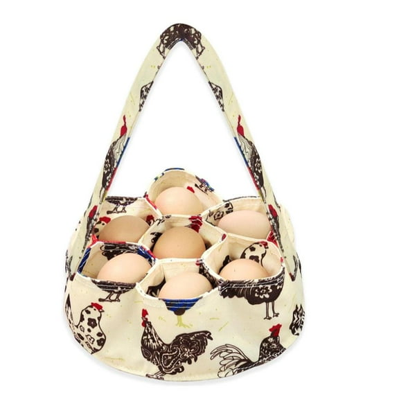 SharkTRUE Egg Basket Mini Egg Bag Egg Collecting Basket Egg Gathering Basket with 7 Pouches Egg Eggs, for Container Portable For Fresh