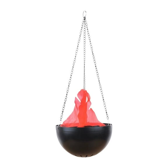 SharkTRUE Electric Campfire Decoration - Fake Artificial Fire Cauldron with LED Lights, Campfire Lamp Realistic Flame Prop Halloween Outdoor & Indoor Decoration