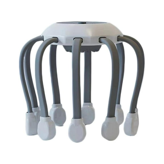 SharkTRUE Electric Scalp Massager - Octopus Head Massager Stress Relax, 20 Claw Multi-Configuration Vibrating Nodes, 5 Modes, Bluetooth Music, Hair Scalp Relaxation, Fatigue Relief, Deep Sleep