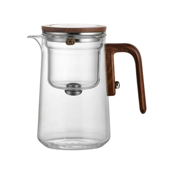 SharkTRUE Enchanti Tea Pot, 800ML Witchcraft Magic Glass Teapot with Infuser Strainer and Lid for Loose Leaf Tea Herbal, Magnetic Water Separation Tea Maker Kettle Clear Enchantipot