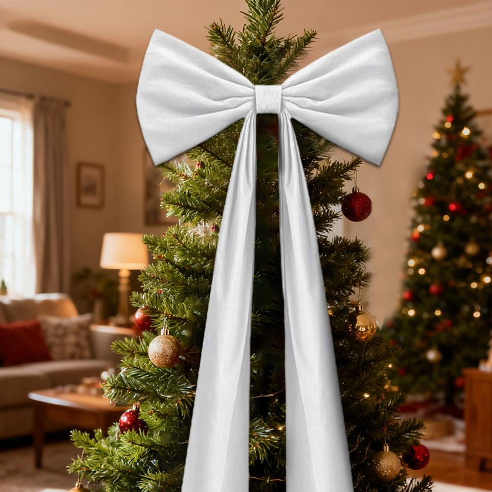 SharkTRUE Extra Large Red Velvet Bow for Christmas Tree Decoration, 20 ...