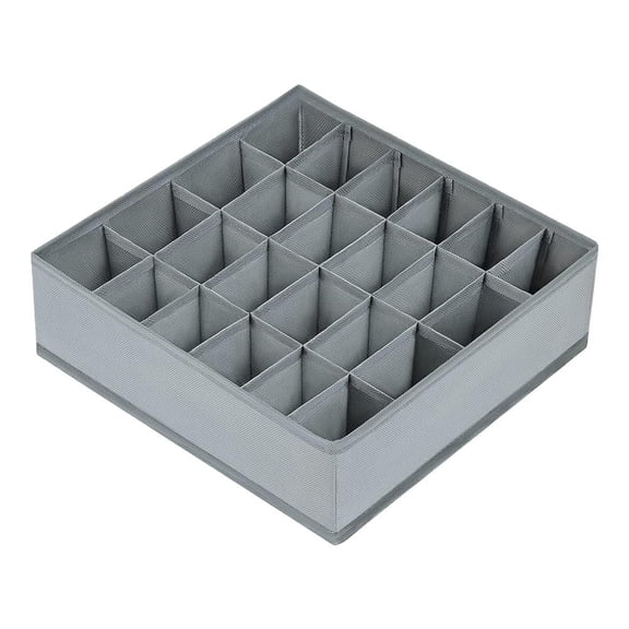 SharkTRUE Fabric Multi-Compartment Foldable Storage Box Organizer 11.8x11.8x3.54 Inch