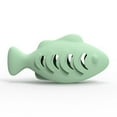 thumbnail image 1 of SharkTRUE Fish-Shaped Cat Treat Dispenser Toy - Food Grade Silicone Slow Feeder for Indoor/Outdoor, Bite-Proof Puzzle Toy Stimulates Hunting Instinct (Blue/Green/Beige, 4.7), 1 of 9