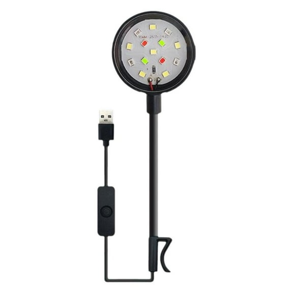 SharkTRUE Fish Tank ClipOn Light,LED Fish Tank Clip Light,High Brightness Aquarium for Aquarium LED Fish Tank Light Pool,