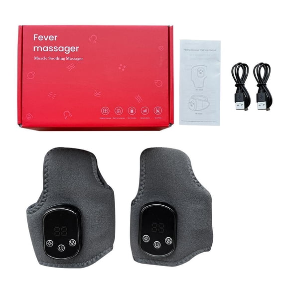 SharkTRUE Foot Triple Method Massager, Massager for NeuropathyHeat Therapy, Wireless & Portable Heated Ankle Wrap withVibration Mode, Wireless Lengthened and Adjustable
