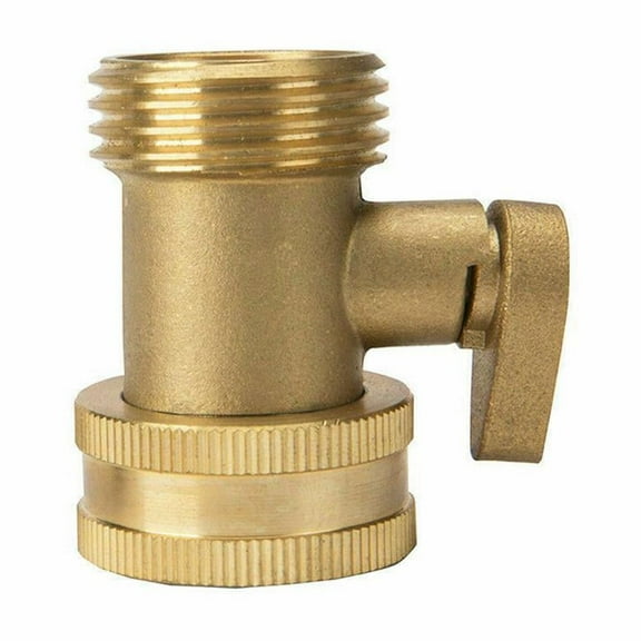 SharkTRUE Garden Hose Shutoff Valve Brass Faucet SingleWay Ball Valve